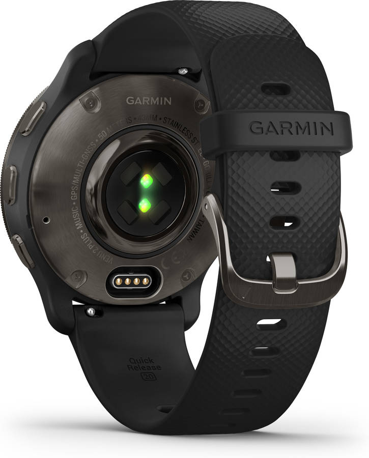 Reloj Deportivo GARMIN Venu 2 Plus (Bluetooth - Hasta 9 días de autonomía - Negro)