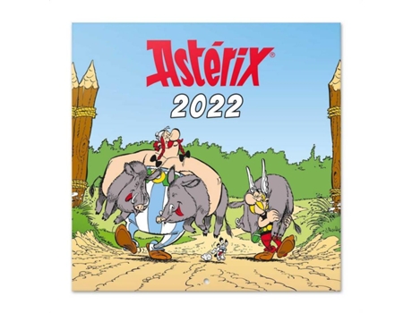 Calendario Asterix Y obelix 2022 incluye pared 12 meses anual│ de mensual producto con licencia oficial erik 30x30