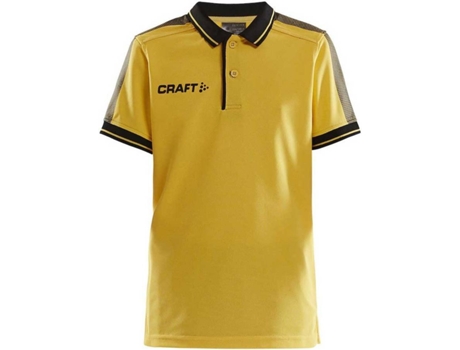 Polo de Hombre para Fútbol CRAFT Control Amarillo (134 / 140 cm)