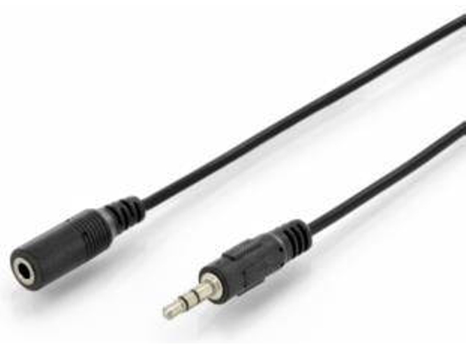 Cable Audio DIGITUS (Jack 3.5 mm - 1.5 m - Negro)