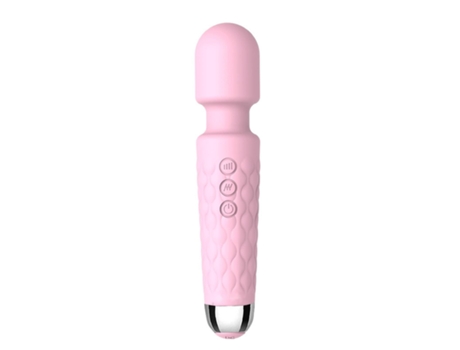 Vibrador de masaje recargable de silicona multifrecuencia para mujer (rosa) VEANXIN