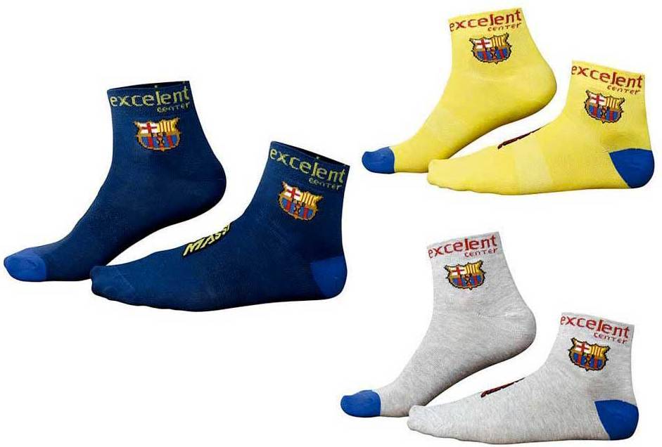 Pack Barça Calcetines de ciclismo unisex color amarillogrisazul talla massi