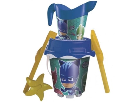 Construcciones de Arena PJ MASKS Cubo Castillo Pj Masks+ Moldes Y Regadera (Edad Mínima Recomendada: 3 años)