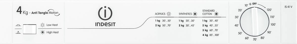 Secadora INDESIT IS 41 V (4 kg - Evacuación - Blanco)