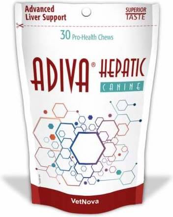 Vetnova Adiva Hepatic canine suplemento para perros complemento alimenticio 30 un 50g