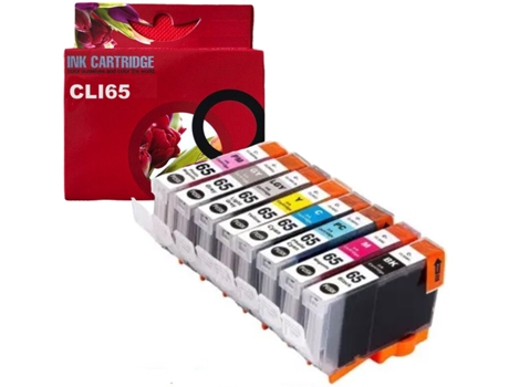 Toner CLI65 pack 8 tintas compatible con Canon Pixma Pro 200 GENÉRICO