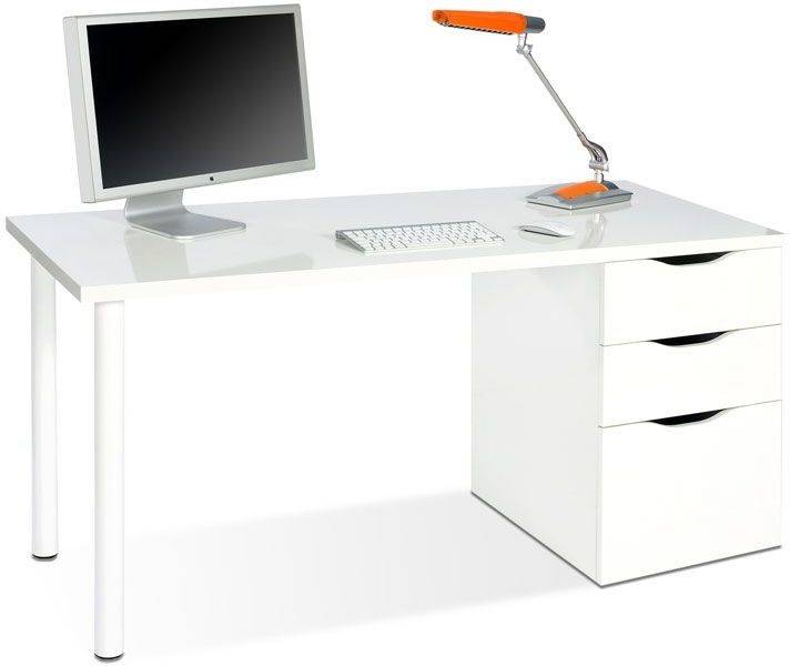 Escritorio HABITDESIGN Athena  (Blanco Artik  - Melamina - 138 x 74 x 60 cm)