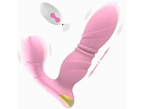 Vibrador de masaje portátil con control remoto 3 en 1 para adultos (rosa) VEANXIN