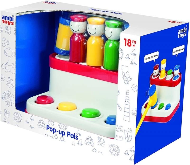 Juego Interactivo AMBI Pop-Up Pals (Edad Mínima: 18 Meses)