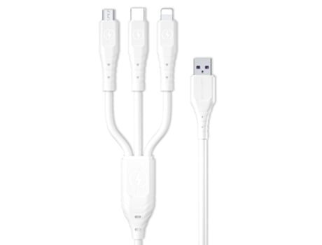 Cable Wk Wdc Datos Carga Rápida Pines Tipo Usb Blanco