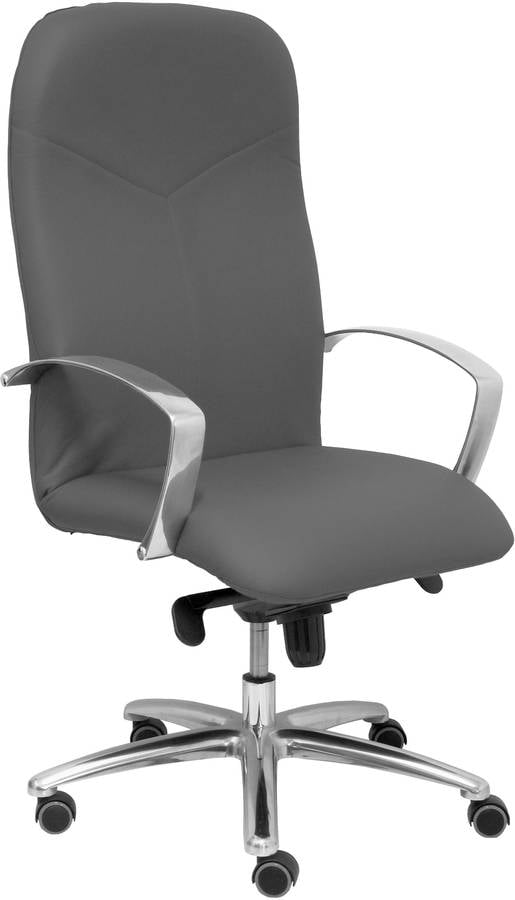 Silla Ejecutiva PYC Caudete Gris (Brazos Ajustables - Similpiel)