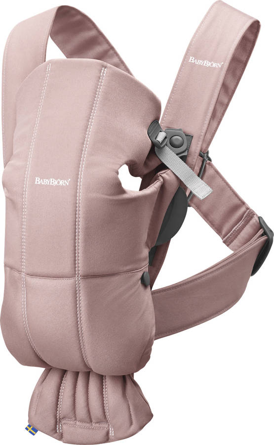 Mochila Porta Bebé BABYBJÖRN Mini Rosa Viejo Algodón