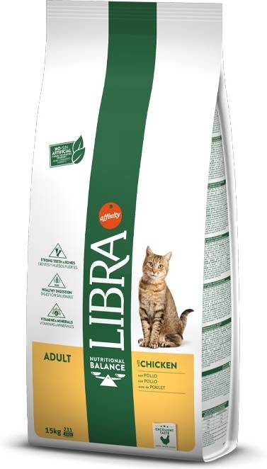 Pienso para Gatos LIBRA (15Kg - Seco - Adulto - Sabor: Pollo)