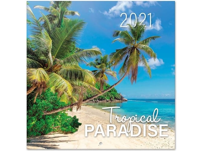 Calendario OFIURIA Tropical Paradise (2021 - 30 x 30 cm)