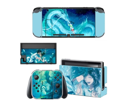 Kit de Adesivos Vinil para Nintendo Switch SLOWMOOSE Kqbysns0066 Azul