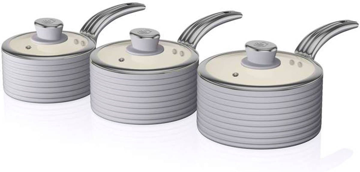 Batería de Cocina SWAN SWN-SWPS3020GRN Gris (3un)