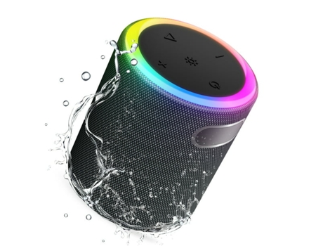 Altavoz portátil para fiestas Bluetooth 5.0 samuriiron, con luces, resistente al agua IPX6