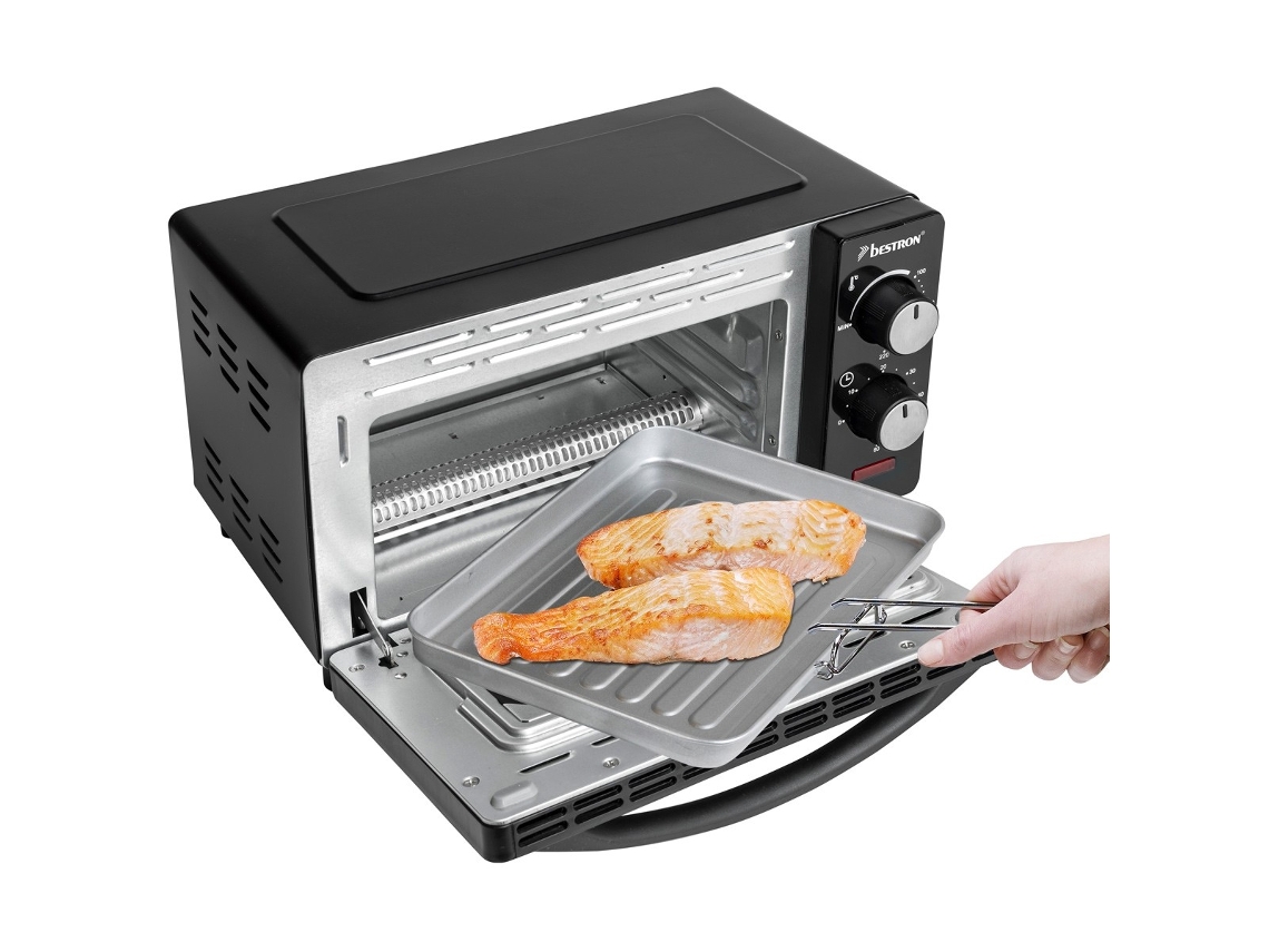 Bestron Mini horno grill AOV9 Negro 800 W 9 L