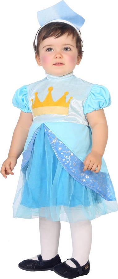 Disfraz de Bebé DISFRAZZES Princesa Azul (Talla: 12 a 24 meses)