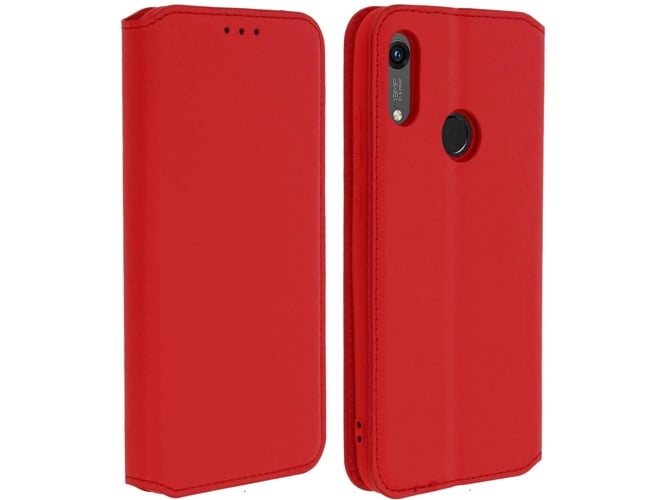 Funda Huawei Y6 2019, Honor 8A AVIZAR Book Rojo