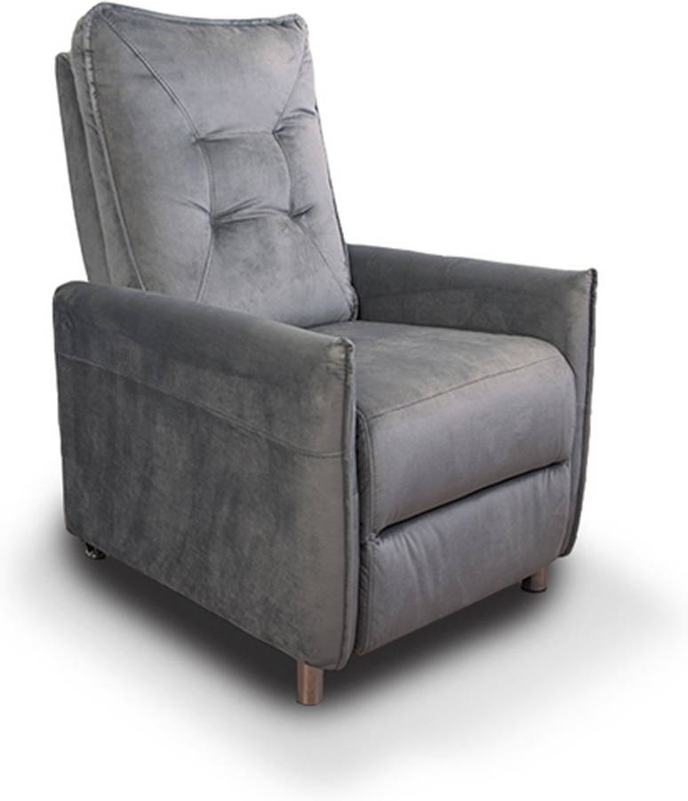 Sillón de Masaje CLOEN. AH-AR30800GR (Gris - Terciopelo - 111x76x69 cm)