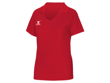 Camiseta de Mujer GILBERT Netball Korfball Multicolor Rojo (XL)