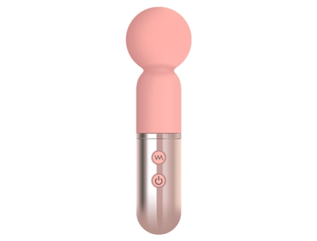 Mini vibrador de masaje con 9 modos de vibración para mujer (rosa) VEANXIN