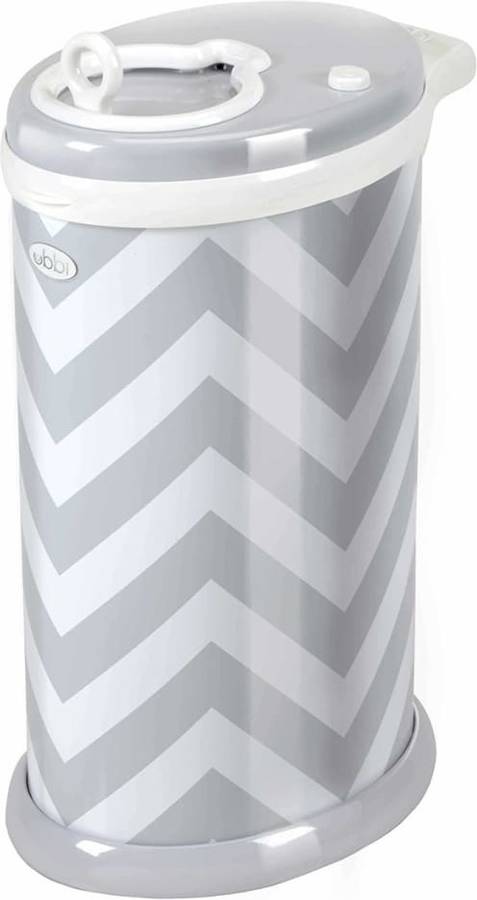 Ubbi U10020 Contenedor de pañales chevron color gris in