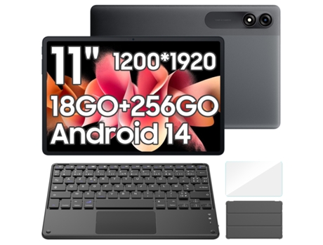 Tablet BLACKVIEW Tab9Wifi Teclado K1(10.95'' - 18 GB - 256 GB - Gris)