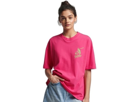 Camiseta de Mujer SUPERDRY Rosa (XS)