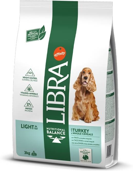 Pienso LIBRA Dog Light Turkey & Whole Cereals (3Kg)