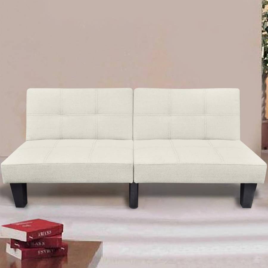 Sofá-Cama VIDAXL Ajustable 240783 Tela Beis