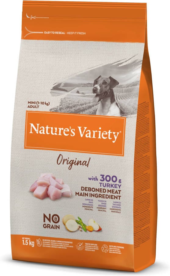 Pienso NATURES VARIETY Original No Grain Perro Mini adulto Perú