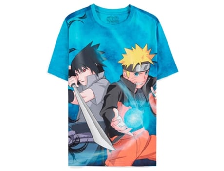 Camiseta para Niños DIFUZED Naruto Shippuden Sasuke Azul (L)