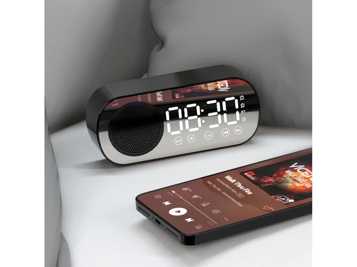 Despertador Radio LED Reloj despertador digital con radio FM