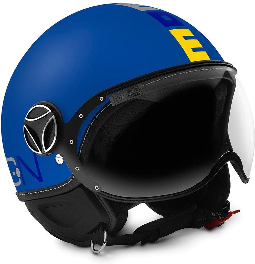 Momo Casco Fgtr baby azul matemulti.js los niños motos jet motociclismo design fighter