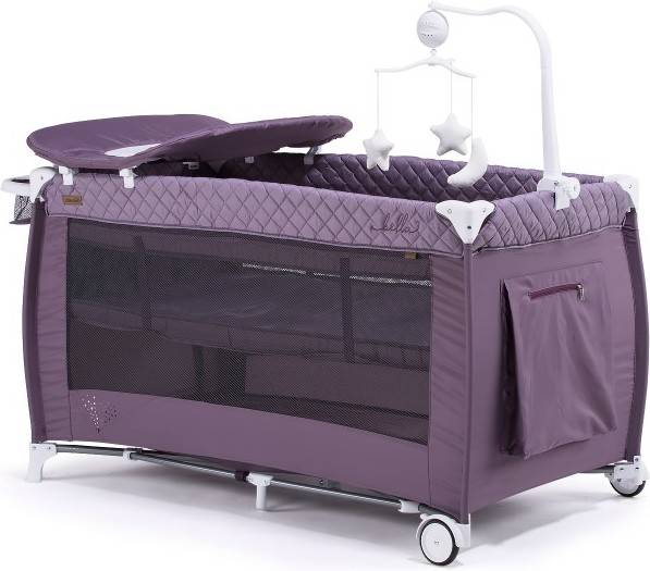 Cuna de Viaje CHIPOLINO Bella Dhalia (Morado - 125x69x82 cm )