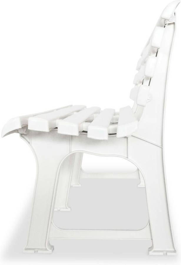 Banco De Vidaxl 43583 145.5 cm blanco 1455x49x74 asiento silla mueble