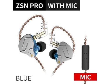 Auriculares KZ Zsn Pro con Fio 1Dd + 1Ba