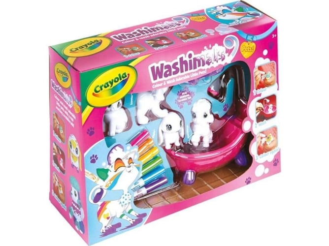 Crayolacc040050 Mascotas Flocadas multicolor 747249 filtro disfrazzes washimals con 4 para decorar