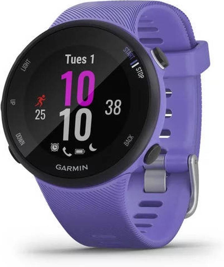 Reloj Deportivo GARMIN Forerunner 45S (Bluetooth - Hasta 7 días de autonomía - Púrpura)