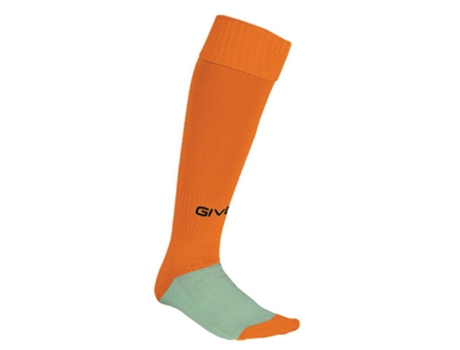 Calcetines para Hombre GIVOVA Altas Match Naranja para Fútbol (Tamaño Unico)