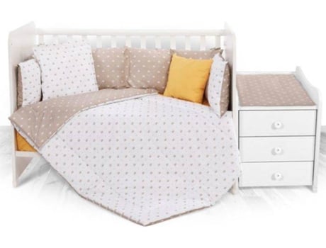 Juego de Cama para Bebé LORELLI Trend Renforce Crowns Latte (5 Piezas)