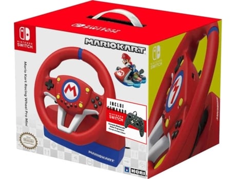 Volante + Pedales HORI Mario Kart (Nintendo Switch - Rojo) + Mando Power UP