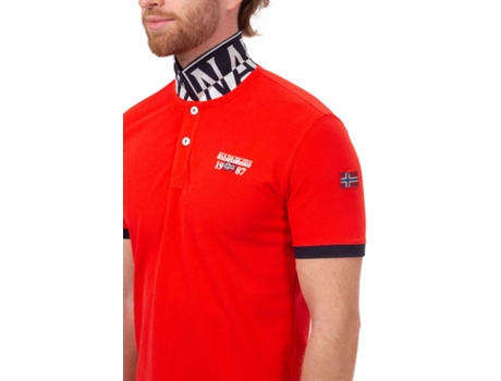 Polo de Hombre NAPAPIJRI Algodón Rojo (L)