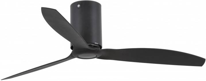 Ventilador De Techo faro barcelona 32043 mini tube fan negro mate 32 w 128 cm con mando 32w 1280 3