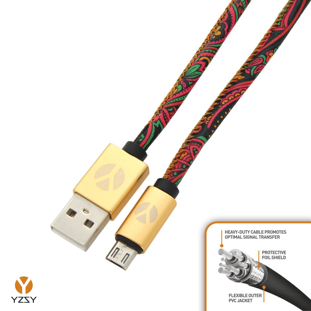 Cable USB-MicroUSB YZSY Deluxe 1m