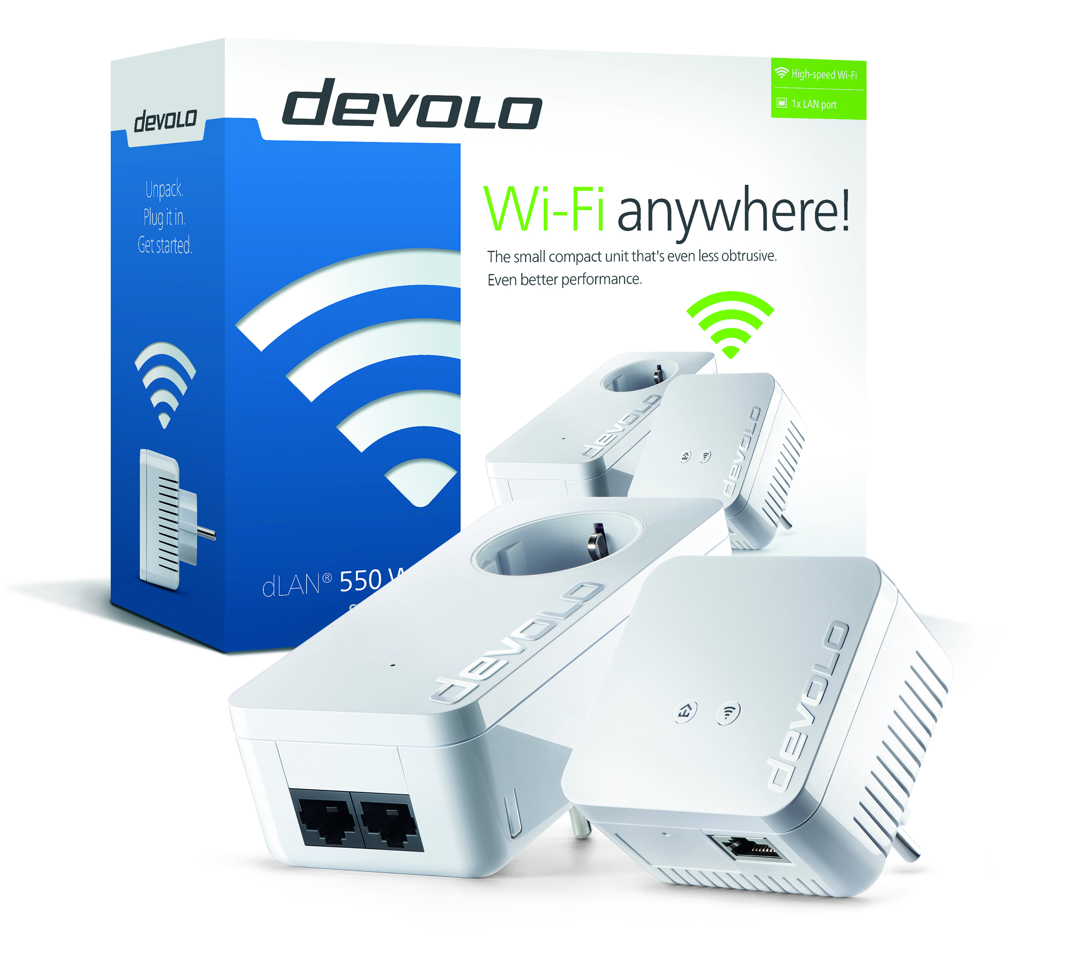 Adaptador de Red DEVOLO Dlan 550 WIFI Start Kit 9637