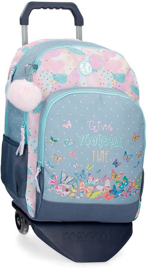 Mochila con Ruedas MOVOM Give Yourself Time Azul (33x44x17 cm)