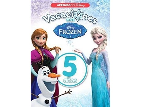 Vacaciones Con Frozen. 5 años aprendo disney tapa blanda varios libro de walt productions